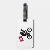 Bigfoot Fietsen Arkansas Vlag Bagagelabel (Achterkant verticaal)