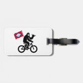 Bigfoot Fietsen Arkansas Vlag Bagagelabel (Achterkant horizontaal)