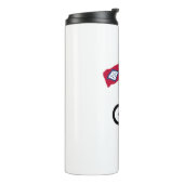 Bigfoot Fietsen Arkansas Vlag Thermosbeker (Gedraaid links)