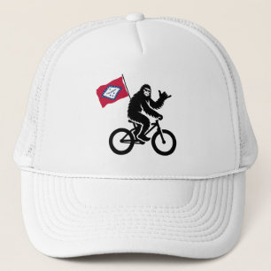 Bigfoot Fietsen Arkansas Vlag Trucker Pet