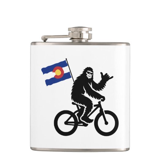 Bigfoot Fietsen Colorado Vlag Heupfles (Voorkant)
