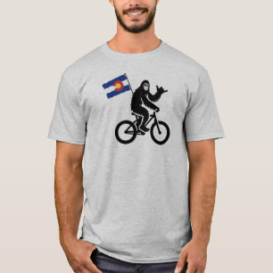 Bigfoot Fietsen Colorado Vlag T-shirt