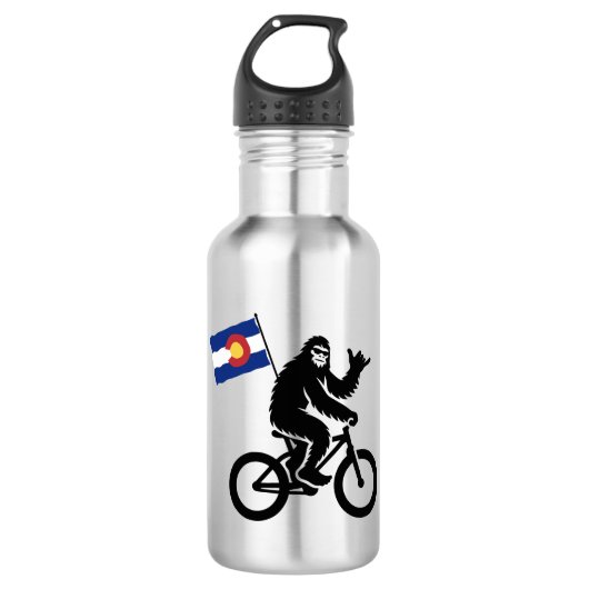 Bigfoot Fietsen Colorado Vlag Waterfles (Voorkant)