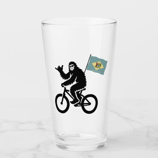 Bigfoot Fietsen Delaware Vlag Glas (Voorkant)