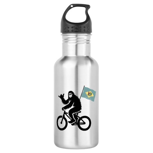 Bigfoot Fietsen Delaware Vlag Waterfles (Voorkant)