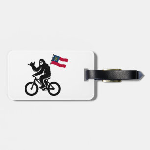 Bigfoot Fietsen Georgië Vlag Bagagelabel