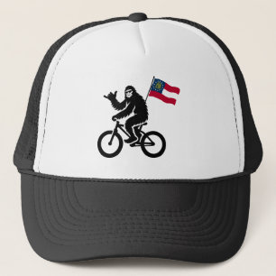 Bigfoot Fietsen Georgië Vlag Trucker Pet