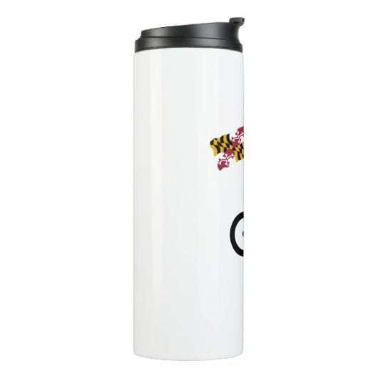 Bigfoot Fietsen Maryland Vlag Thermosbeker (Gedraaid links)