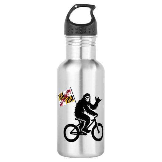 Bigfoot Fietsen Maryland Vlag Waterfles (Voorkant)