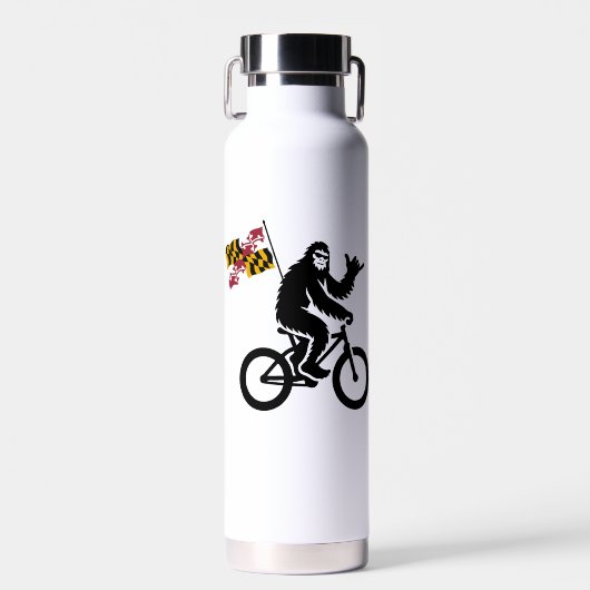 Bigfoot Fietsen Maryland Vlag Waterfles (Voorkant)