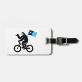 Bigfoot Fietsen Minnesota Vlag Bagagelabel (Voorkant horizontaal)