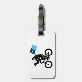 Bigfoot Fietsen Minnesota Vlag Bagagelabel (Achterkant verticaal)