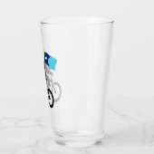 Bigfoot Fietsen Minnesota Vlag Glas (Links)