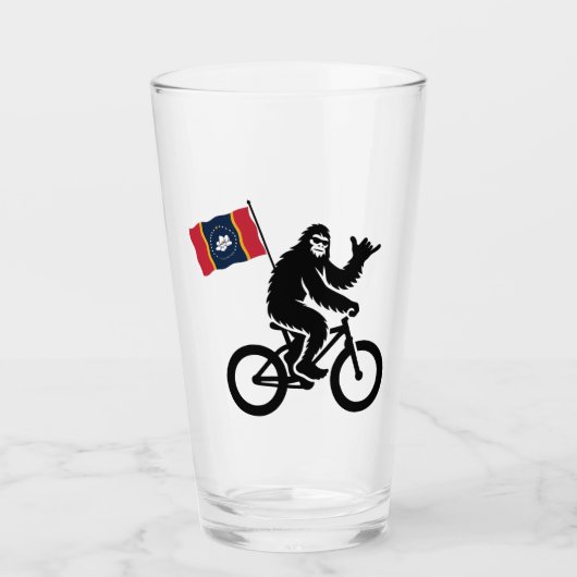 Bigfoot Fietsen Mississippi Vlag Glas (Voorkant)