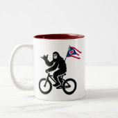 Bigfoot Fietsen Ohio Vlag Tweekleurige Koffiemok (Links)