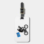 Bigfoot Fietsen Oklahoma Vlag Bagagelabel (Voorkant verticaal)