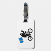 Bigfoot Fietsen Oklahoma Vlag Bagagelabel (Achterkant verticaal)