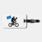Bigfoot Fietsen Oklahoma Vlag Bagagelabel (Achterkant horizontaal)