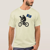 Bigfoot Fietsen Oregon Vlag T-shirt (Voorkant)