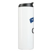 Bigfoot Fietsen South Carolina Vlag Thermosbeker (Gedraaid links)