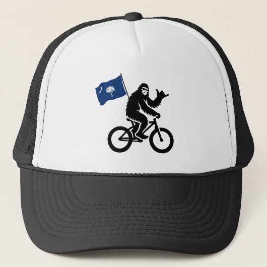 Bigfoot Fietsen South Carolina Vlag Trucker Pet (Voorkant)