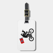 Bigfoot Fietsen Tennessee Vlag Bagagelabel (Voorkant verticaal)