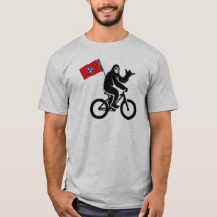 Bigfoot Fietsen Tennessee Vlag T-shirt
