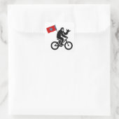 Bigfoot Fietsen Tennessee Vlag Vierkante Sticker (Tas)