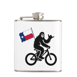 Bigfoot Fietsen Texas Vlag Heupfles