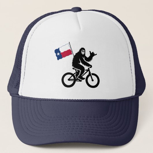 Bigfoot Fietsen Texas Vlag Trucker Pet (Voorkant)