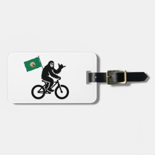 Bigfoot Fietsen Washington Vlag Bagagelabel