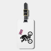 Bigfoot Fietsend Hawaï Vlag Bagagelabel (Voorkant verticaal)