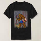 Bigfoot Fireworks 4 juli Funny boys Mannen Sasqu T-shirt (Design voorkant)