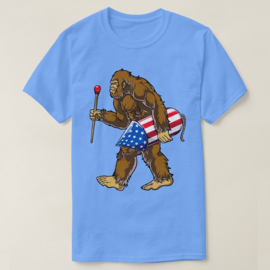 Bigfoot Fireworks T 4 de Juli Kinder Boys Sasquatc T-shirt (Design voorkant)