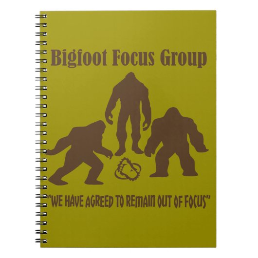 Bigfoot Focus Group.  De geesten ontmoeten. Notitieboek (Voorkant)