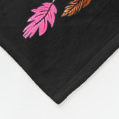 Bigfoot Football Nk Ribbon Breast Cancer Awareness Fleece Deken (Hoek)