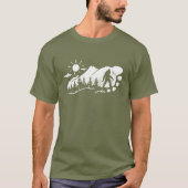 Bigfoot Footprint Graphic T-shirt (Voorkant)