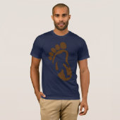 Bigfoot Footprint Silhouette Sasquatch T-shirt (Voorkant volledig)