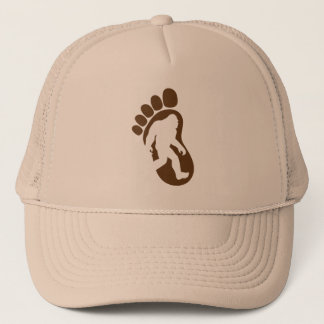 Bigfoot Footprint Silhouette Sasquatch Trucker Pet