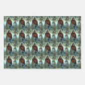 Bigfoot Forest Stare Down Scary Inpakpapier Vel (Voorkant 2)