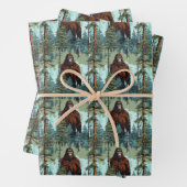 Bigfoot Forest Stare Down Scary Inpakpapier Vel (In situ)