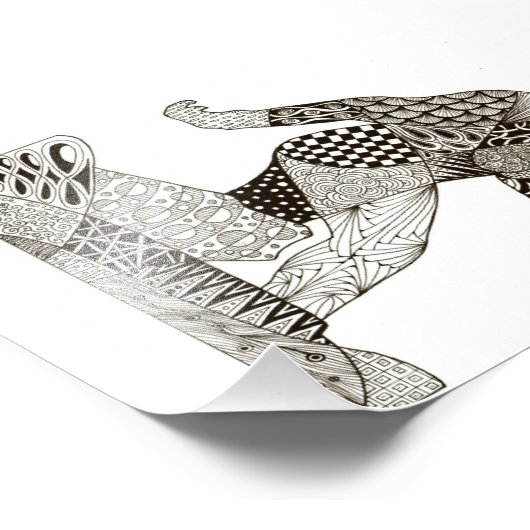 Bigfoot Foto Afdruk (Hoek)