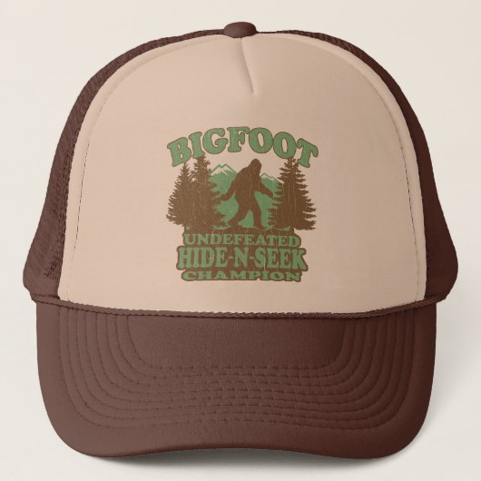 BIGFOOT Funny Gezegde ( ontwerp in nood) Trucker Pet (Voorkant)