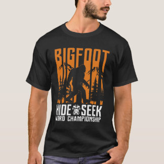 BIGFOOT Funny hide in zoektocht T-shirt