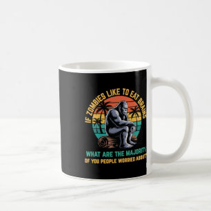 Bigfoot Funny Sasquatch Zombies Horror Lover Koffiemok