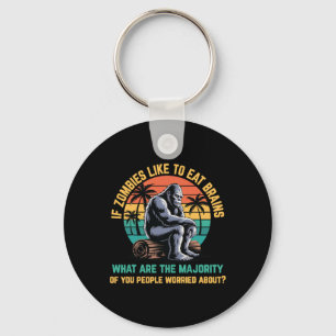 Bigfoot Funny Sasquatch Zombies Horror Lover Sleutelhanger