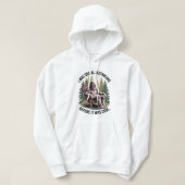 Bigfoot Funny Social Distancing Joke Hoodie (Design voorkant)