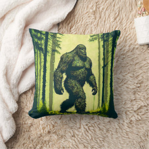 Bigfoot gaat voor een boswandeling kussen
