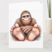 Bigfoot Gefeliciteerd Kaart (Voorkant)