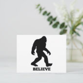 Bigfoot GELEVE Sasquatch Briefkaart (Staand voorkant)